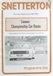 Programme cover of Snetterton Circuit, 14/09/1975