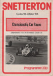 Programme cover of Snetterton Circuit, 19/10/1975