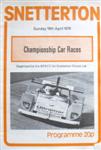 Programme cover of Snetterton Circuit, 18/04/1976