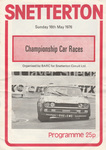 Programme cover of Snetterton Circuit, 16/05/1976