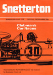 Programme cover of Snetterton Circuit, 04/07/1976