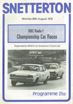 Programme cover of Snetterton Circuit, 30/08/1976