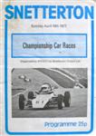 Programme cover of Snetterton Circuit, 10/04/1977