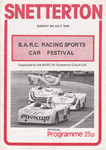 Programme cover of Snetterton Circuit, 09/07/1978