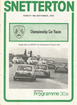 Programme cover of Snetterton Circuit, 16/09/1979
