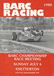 Programme cover of Snetterton Circuit, 06/07/1980