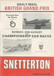 Programme cover of Snetterton Circuit, 24/08/1980