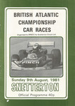 Programme cover of Snetterton Circuit, 09/08/1981