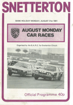 Programme cover of Snetterton Circuit, 31/08/1981