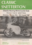 Programme cover of Snetterton Circuit, 16/09/1981