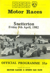 Programme cover of Snetterton Circuit, 09/04/1982