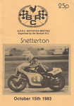 Programme cover of Snetterton Circuit, 15/10/1983