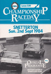Programme cover of Snetterton Circuit, 02/09/1984