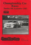 Programme cover of Snetterton Circuit, 06/09/1987