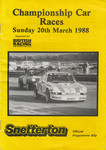 Programme cover of Snetterton Circuit, 20/03/1988