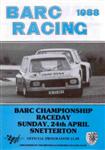 Programme cover of Snetterton Circuit, 24/04/1988