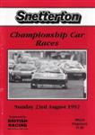 Programme cover of Snetterton Circuit, 23/08/1992