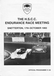 Programme cover of Snetterton Circuit, 17/10/1993