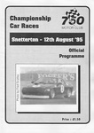 Programme cover of Snetterton Circuit, 12/08/1995