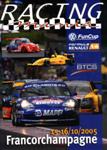Programme cover of Spa-Francorchamps, 16/10/2005