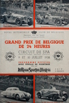 Programme cover of Spa-Francorchamps, 10/07/1938