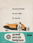 Programme cover of Spa-Francorchamps, 18/06/1961