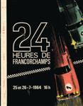 Programme cover of Spa-Francorchamps, 26/07/1964