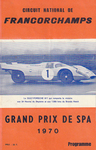 Programme cover of Spa-Francorchamps, 26/07/1970