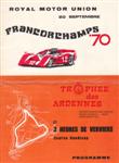 Programme cover of Spa-Francorchamps, 20/09/1970