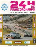 Programme cover of Spa-Francorchamps, 22/07/1973