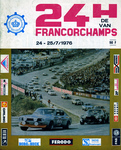 Programme cover of Spa-Francorchamps, 25/07/1976
