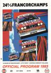 Programme cover of Spa-Francorchamps, 01/08/1993