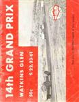Programme cover of Watkins Glen International, 23/09/1961