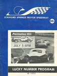 Programme cover of Stafford Motor Speedway, 03/07/1973