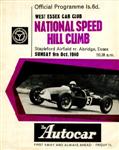 Programme cover of Stapleford Hill Climb, 09/10/1960