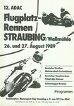 Programme cover of Straubing-Wallmühle, 27/08/1989
