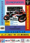 Programme cover of St. Wendel, 07/07/1991
