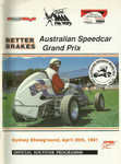 Programme cover of Sydney Showground Speedway, 20/04/1991