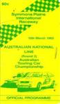 Programme cover of Symmons Plains, 10/03/1985