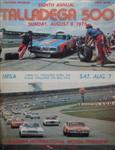 Programme cover of Talladega Superspeedway, 08/08/1976