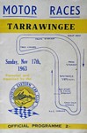 Programme cover of Tarrawingee, 17/11/1963