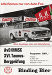 Programme cover of Taunus Hill Climb, 28/03/1973
