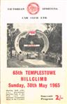 Programme cover of Templestowe Hill Climb, 30/05/1965