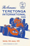 Programme cover of Teretonga Park, 24/01/1970