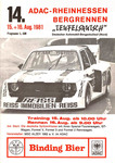 Programme cover of Teufelsrutsch Hill Climb, 16/08/1981