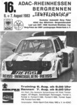 Programme cover of Teufelsrutsch Hill Climb, 07/08/1983