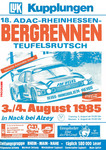 Programme cover of Teufelsrutsch Hill Climb, 04/08/1985