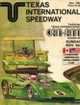 Programme cover of Texas World Speedway, 09/11/1969