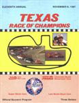 Programme cover of Texas World Speedway, 08/11/1987