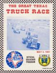 Programme cover of Texas World Speedway, 03/05/1981